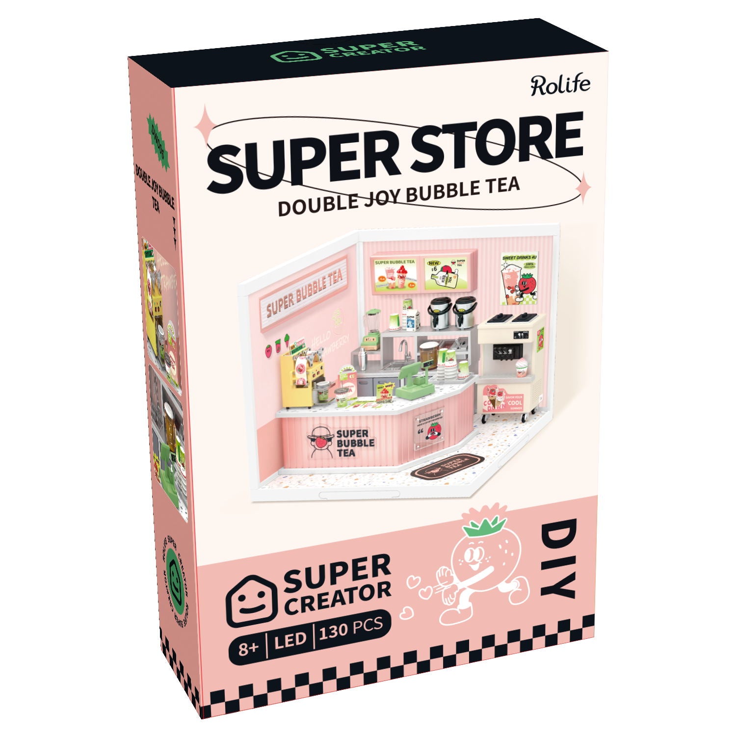Dropship Robotime Rolife Super Creator Double Joy Bubble Tea Plastic 3D  Puzzle DIY Miniature House Kit to Sell Online at a Lower Price
